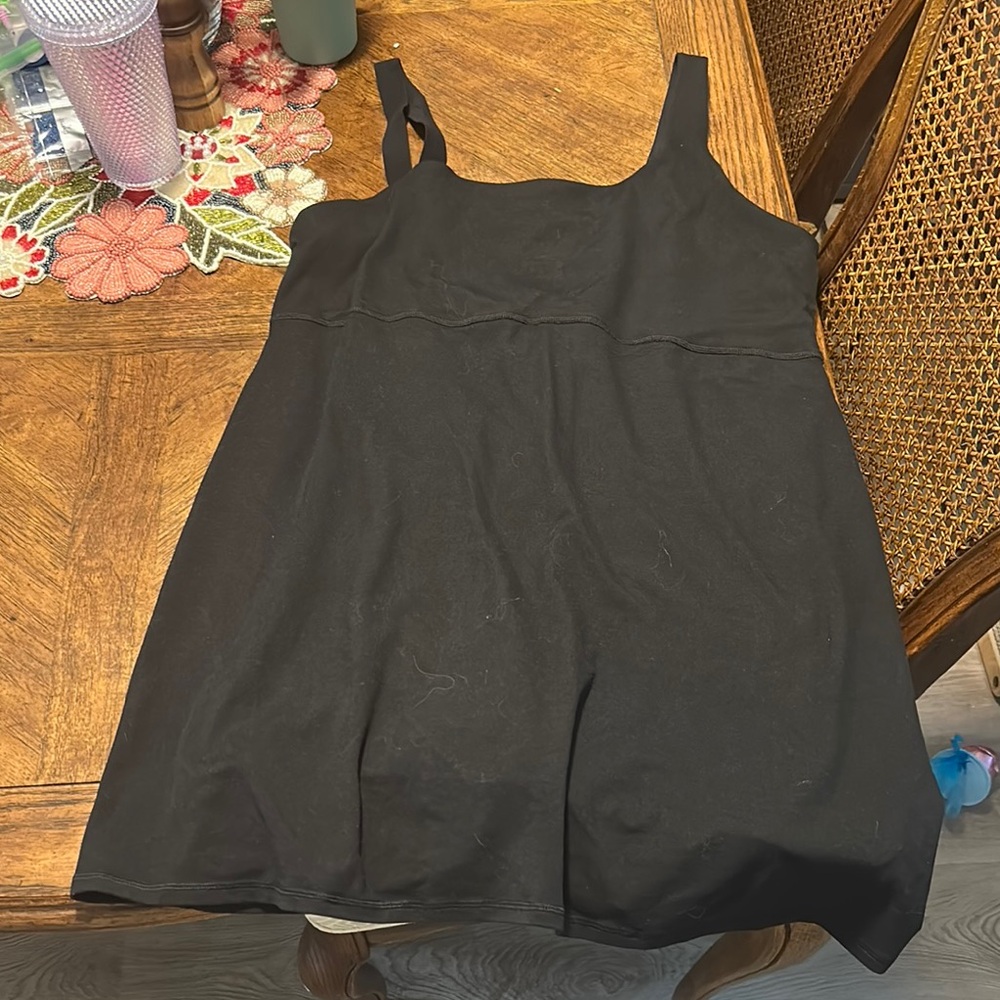 Athletic Black Dress with Shorts